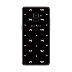 Силиконовый чехол Простые бантики 3 на Samsung Galaxy A8 Plus 2018