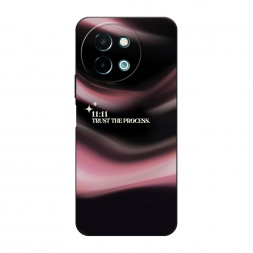 Матовый силиконовый чехол trust the process на Vivo Y38 5g
