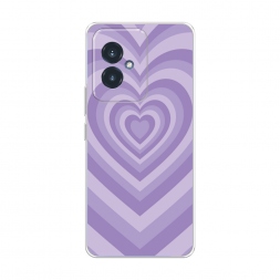 Силиконовый чехол Violet heart latte на Honor 100