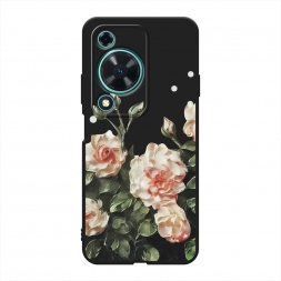 Матовый силиконовый чехол Цветочная картина 2 на Huawei Nova Y72S