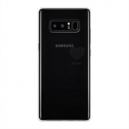 Силиконовый чехол Отпечаток сердца черный на Samsung Galaxy Note 8