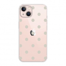 Силиконовый чехол Бежевый горох на iPhone 13