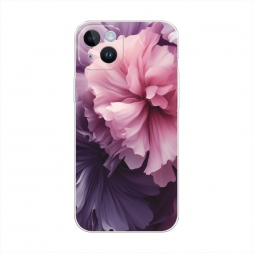 Силиконовый чехол Фиолетовые бутоны на iPhone 14 Plus