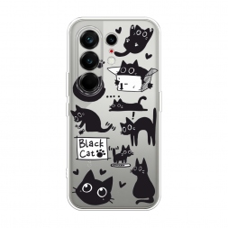 ����������� ����� Black cat doodles �� Tecno Camon 50 Ultra