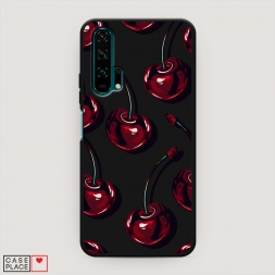 Матовый силиконовый чехол Сочные черешни 4 на Honor 20 Pro