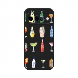 Матовый силиконовый чехол Летние напитки на Google Pixel 11