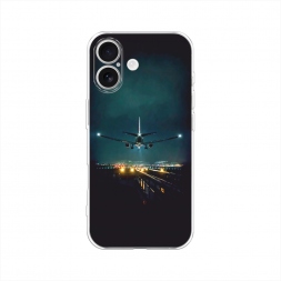 Силиконовый чехол Ночной рейс на iPhone 17