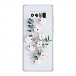 Силиконовый чехол Веточка хлопка на Samsung Galaxy Note 8