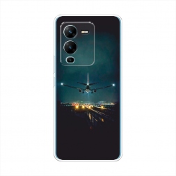 Силиконовый чехол Ночной рейс на Vivo V25 Pro 5G