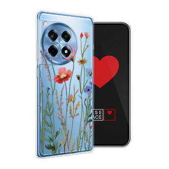 Силиконовый чехол Высокие цветы на OnePlus 12R