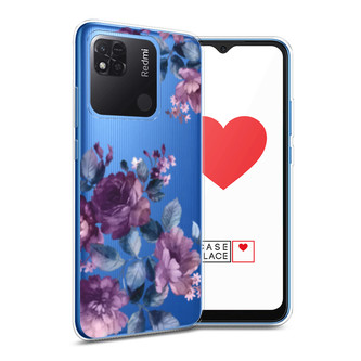 Силиконовый чехол Purple Blossoms на Xiaomi Redmi 10A