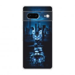 Силиконовый чехол В душе я тигр на Google Pixel 7