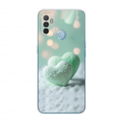 Силиконовый чехол Сахарные сердечки на Oppo A53