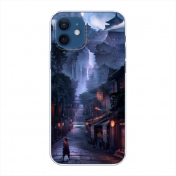 Силиконовый чехол Одинокий самурай на iPhone 12 Pro