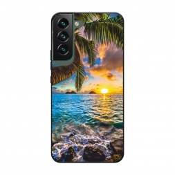 Матовый силиконовый чехол Восход 5 на Samsung Galaxy S22