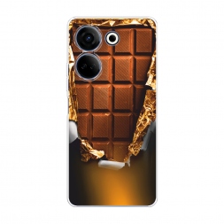 Силиконовый чехол Шоколадка на Tecno Camon 20