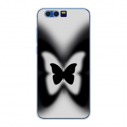 Силиконовый чехол Монохромная бабочка на Honor 9