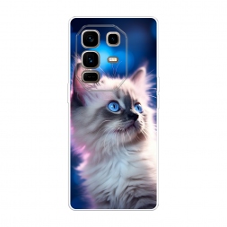 Силиконовый чехол Голубоглазый котёнок на Infinix Note 50 Pro Plus