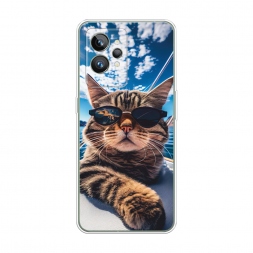 Силиконовый чехол Кот в солнечных очках на Realme GT 2 Pro