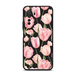 Матовый силиконовый чехол Весенние тюльпаны на Honor 30S (Global)