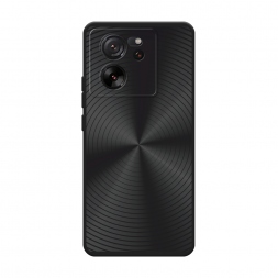 Матовый силиконовый чехол Чёрный винил на Xiaomi 13T Pro