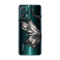 Силиконовый чехол Чернильная бабочка на Realme 9 Pro