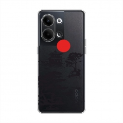 Силиконовый чехол Алое солнце на Oppo Reno 9
