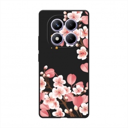 Матовый силиконовый чехол Большая сакура на Xiaomi Redmi Note 14 Pro 4G