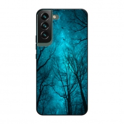 Матовый силиконовый чехол Сказочный лес на Samsung Galaxy S22