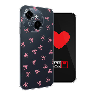 Силиконовый чехол Маленькие розовые бантики на Tecno POP 9