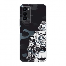 Силиконовый чехол Спина солдата на Tecno Camon 18P
