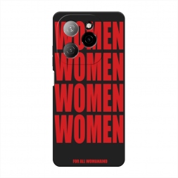 Матовый силиконовый чехол WOMEN на Tecno Spark 20 Pro 5G