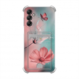 Бабочка и цветок на Samsung Galaxy A15
