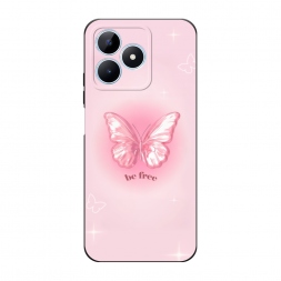 Матовый силиконовый чехол be free butterfly 1 на Realme C60
