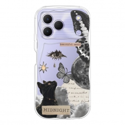 Волнистый чехол midnight collage на Tecno Spark 50
