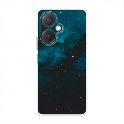 Силиконовый чехол Синий космос на Vivo Y27 4G