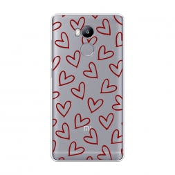 Силиконовый чехол Little hearts doodles 2 на Xiaomi Redmi 4 Pro
