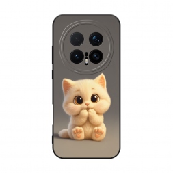Матовый силиконовый чехол Милый пухлый котик на Honor Magic 8 Pro