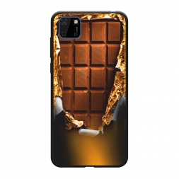 Матовый силиконовый чехол Шоколадка на Honor 9S