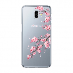 Силиконовый чехол Цветение сакуры на Samsung Galaxy J6 Plus 2018