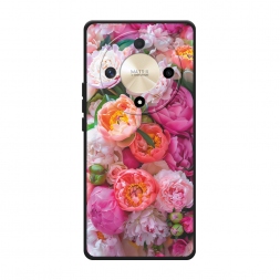 Матовый силиконовый чехол Сочные пионы на Honor X9B