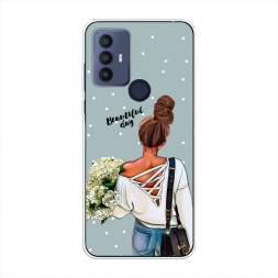 Силиконовый чехол Beautiful day на TCL 30E