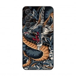 Матовый силиконовый чехол Japanese Dragon на Samsung Galaxy A55 5G