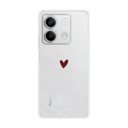 Силиконовый чехол Маленькое красное сердечко на Xiaomi Redmi Note 13 5G