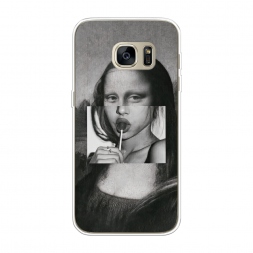 ����������� ����� Mona Lisa sucking lollipop �� Samsung Galaxy S7 edge