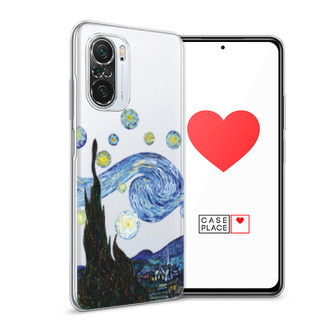 Силиконовый чехол Ночь Ван Гога на Xiaomi Poco F3