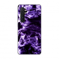 Силиконовый чехол Фиолетовый дым на Xiaomi Mi Note 10 lite
