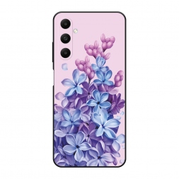 Матовый силиконовый чехол Мечтательная сирень на розовом на Samsung Galaxy A05s