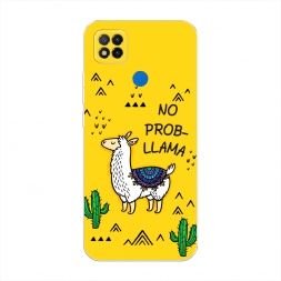 Силиконовый чехол No probLLama на Xiaomi Redmi 9C