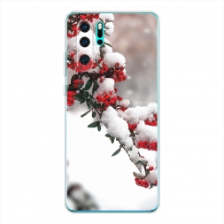 Силиконовый чехол Зима 8 на Huawei P30 Pro